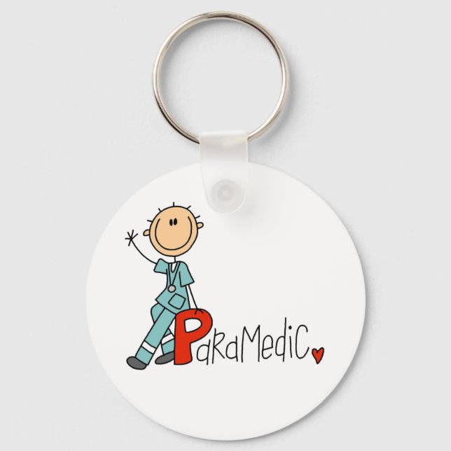 P is for Paramedic Key Ring (Front)