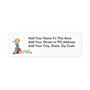 P is for Paramedic Return Address Label