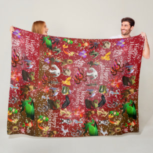 P is for Phoenix Christmas Blanket(Cran.) Fleece Blanket