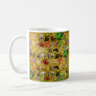 P is for Phoenix Christmas Mug(Gold) Coffee Mug