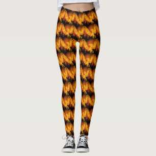 P is for Phoenix: Firey Phoenix Leggings