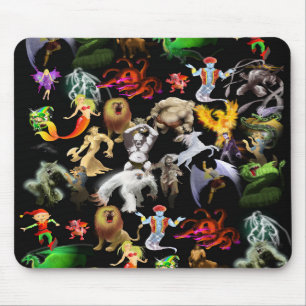 P is for Phoenix Mouse Pad(Black) Pad