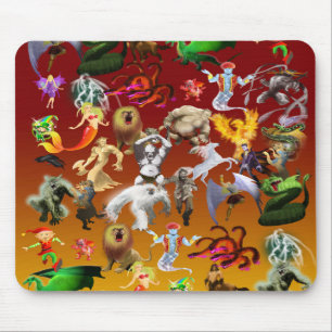P is for Phoenix Mouse Pad(Gold) Pad