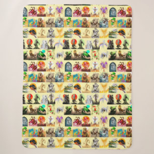 P is for Phoenix on Yellow Sherpa Blanket