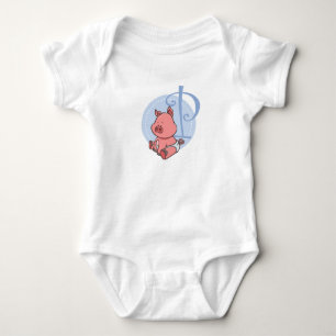 P is for Pig Baby Bodysuit