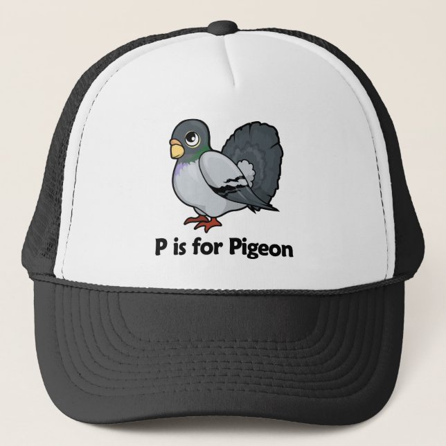 P is for Pigeon Trucker Hat (Front)
