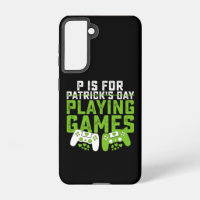P Is For Playing Games Gamer Gaming St Patrick's