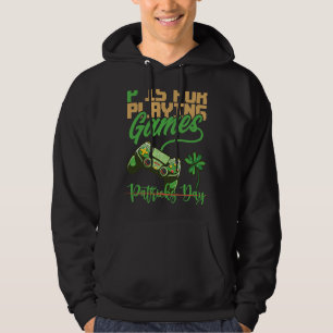 P Is For Playing Games St Patrick's Day Gamer Sham Hoodie