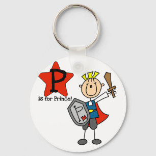 P is for Prince Tshirts and Gifts Key Ring