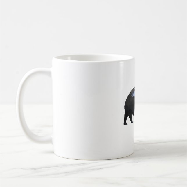 P is for Pygmy Hippo Coffee Mug (Left)