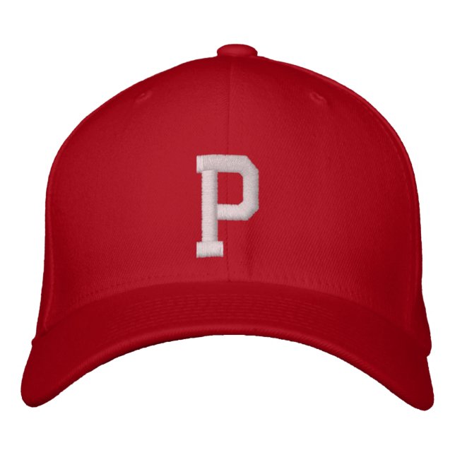 P Letter Embroidered Hat (Front)
