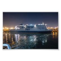 P&O Pride of Hull Ferry at Night