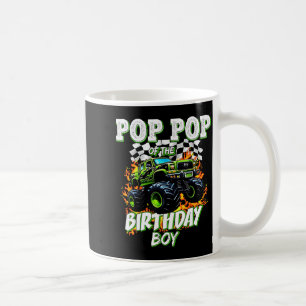 P P Of The Birthday Boy Monster Truck Birthday Kid Coffee Mug