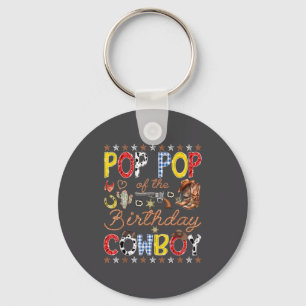 P P Of The Birthday Cowboy Western Rodeo P P Key Ring
