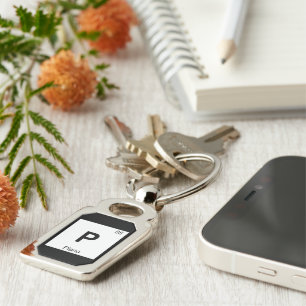 P - Piano Music Chemistry Periodic Table Symbol Key Ring