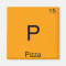 P - Pizza Funny Chemistry Element Symbol T-Shirt