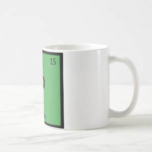 P - Polo Sports Chemistry Periodic Table Symbol Coffee Mug