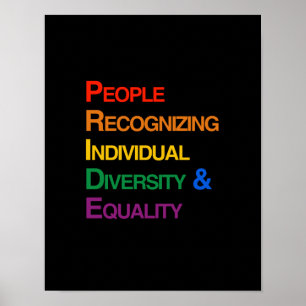 P-R-I-D-E: PEOPLE RECOGNIZING INDIVIDUAL DIVERSITY POSTER