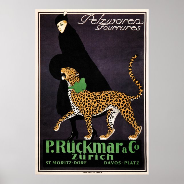 P Ruckmar & Co. 1910 Women Clothing Fashion Store Poster (Front)