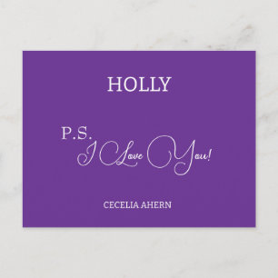 P.S. I Love You personalised Postcard