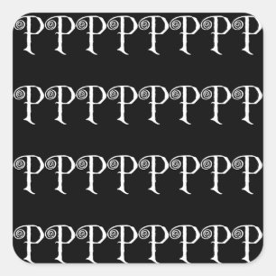 P SQUARE STICKER