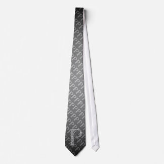 P - The Falck Alphabet (Silvery) Tie