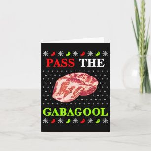 P The Gabagool Tacky Ugly Christmas For Men Women Card