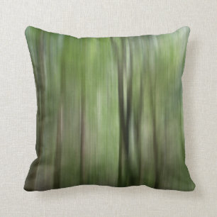 © P Wherrell Woodland blur fine art photo trees Cushion