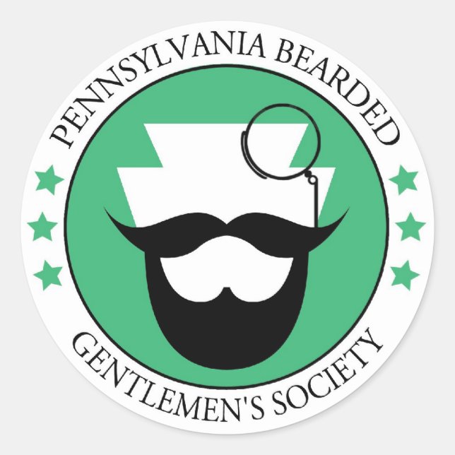 PA Bearded Gentlmen's Sticker (Front)