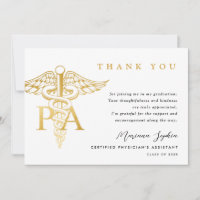 PA Caduceus Graduation Thank You