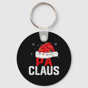 Pa Claus Funny Xmas Family Matching Grandpa Christ Key Ring