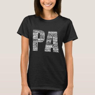 Pa Dad Grandpa Word Cloud Father's Day Gift T-Shirt