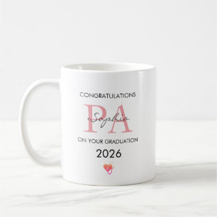 PA Graduation Personalised Name Class of 2026 Coffee Mug