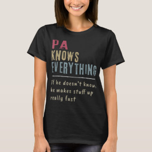 Pa Know Everything - Grandpa Gift T-Shirt