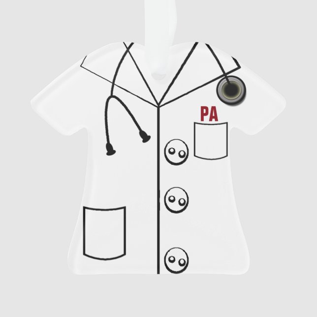 PA LAB COAT  ORNAMENT CHRISTMAS (CUSTOMIZABLE) (Front)