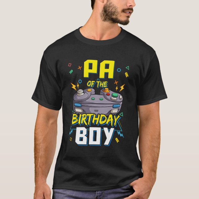 Pa Of The Dad Video Gamer Py T-Shirt (Front)