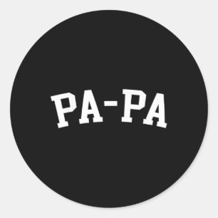 Pa-pa _2 classic round sticker