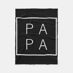 Pa Pa Cool Funny Fathers Day Design For Men Dad Pa Fleece Blanket