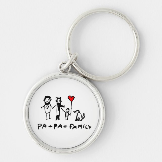 Pa + Pa = Family Key Ring (Front)