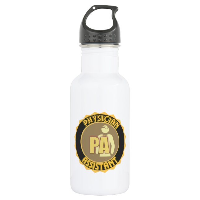 PA PHYSICIAN  ASSISTANT LOGO 532 ML WATER BOTTLE (Front)
