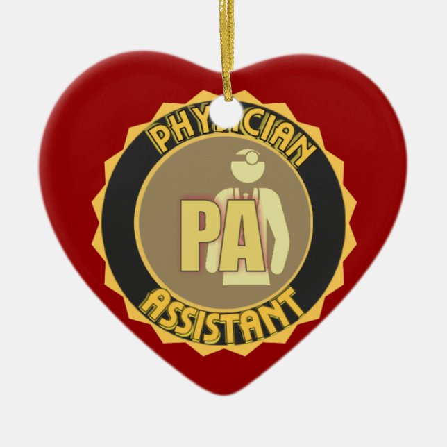 PA PHYSICIAN  ASSISTANT LOGO CERAMIC ORNAMENT (Front)