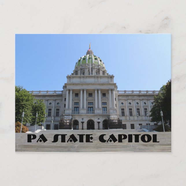PA State Capitol Building Postcard Pennsylvania (Front)