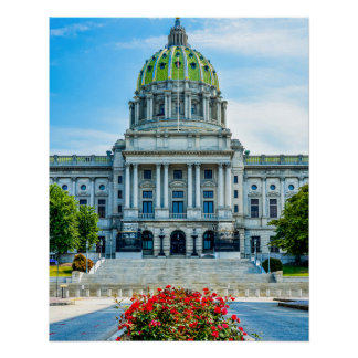 PA State Capitol Poster