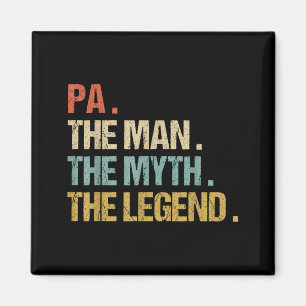 Pa The Man Myth Legend Shirt Funny Father Dad Chri Magnet