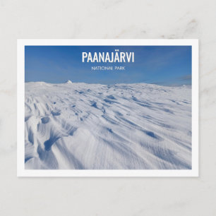Paanajarvi National Park Winter Snow Landscape Postcard