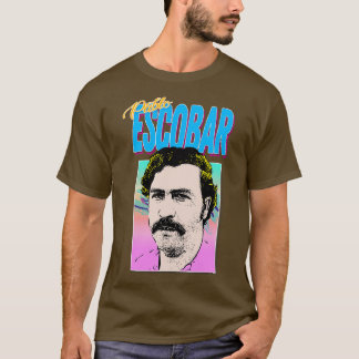 Pablo Escobar 90s Styled Retro Graphic Design T-Shirt
