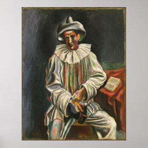 Pablo Picasso – Pierrot (1918) Poster