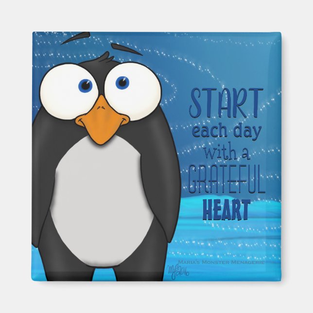 Pablo the Penguin, w/quote magnet (Front)