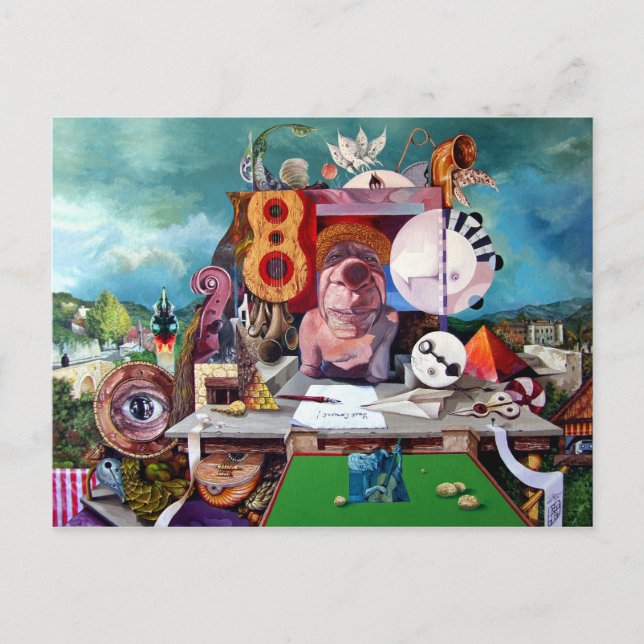 PABLO'S LAST CONCERT POSTCARD (Front)