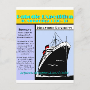 Pabodie Expedition Announcement Postcard